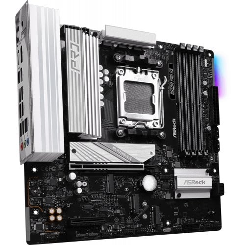 Материнська плата AsRock B850M Pro RS (sAM5, AMD B850) купити з перевіркою сумісності: огляд, характеристики, ціна у Києві, Львові, Вінниці, Хмельницькому, Івано-Франківську, Україні | інтернет-магазин TELEMART.UA фото