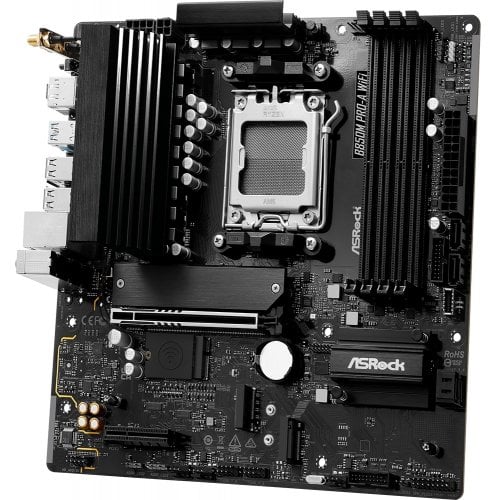 Материнська плата AsRock B850M Pro-A WiFi (sAM5, AMD B850) купити з перевіркою сумісності: огляд, характеристики, ціна у Києві, Львові, Вінниці, Хмельницькому, Івано-Франківську, Україні | інтернет-магазин TELEMART.UA фото