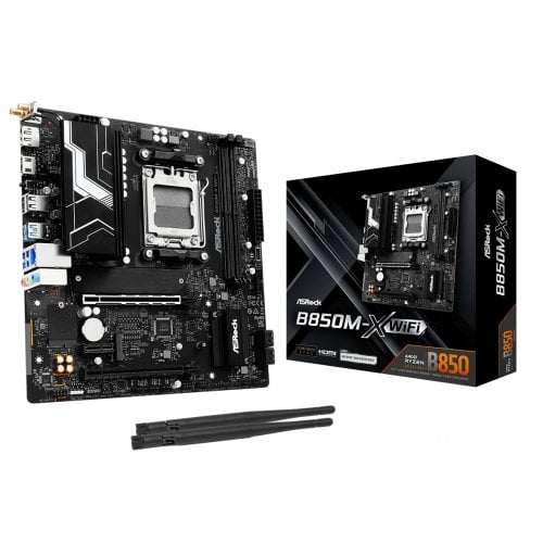 Материнська плата AsRock B850M-X WiFi (sAM5, AMD B850) купити з перевіркою сумісності: огляд, характеристики, ціна у Києві, Львові, Вінниці, Хмельницькому, Івано-Франківську, Україні | інтернет-магазин TELEMART.UA фото