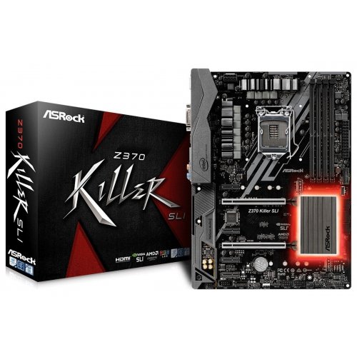 Купить Материнская плата AsRock Z370 Killer SLI (s1151, Intel Z370) (Восстановлено продавцом, 721114) с проверкой совместимости: обзор, характеристики, цена в Киеве, Днепре, Одессе, Харькове, Украине | интернет-магазин TELEMART.UA фото