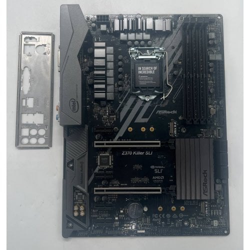 Купить Материнская плата AsRock Z370 Killer SLI (s1151, Intel Z370) (Восстановлено продавцом, 721114) с проверкой совместимости: обзор, характеристики, цена в Киеве, Днепре, Одессе, Харькове, Украине | интернет-магазин TELEMART.UA фото