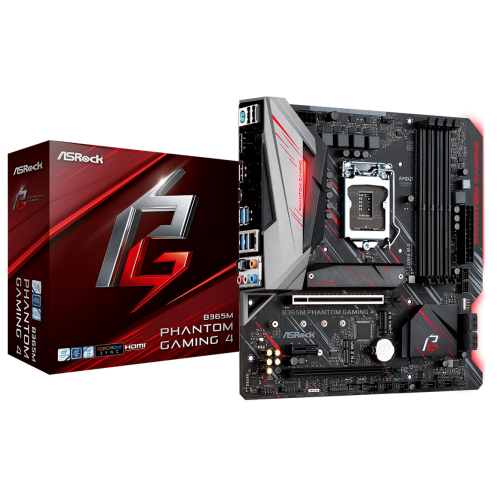 Купить Материнская плата AsRock B365M Phantom Gaming 4 (s1151-V2, Intel B365) (Восстановлено продавцом, 721116) с проверкой совместимости: обзор, характеристики, цена в Киеве, Днепре, Одессе, Харькове, Украине | интернет-магазин TELEMART.UA фото