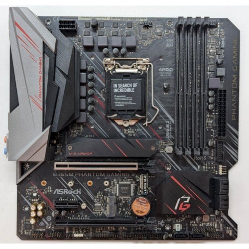 Купить Материнская плата AsRock B365M Phantom Gaming 4 (s1151-V2, Intel B365) (Восстановлено продавцом, 721116) с проверкой совместимости: обзор, характеристики, цена в Киеве, Днепре, Одессе, Харькове, Украине | интернет-магазин TELEMART.UA фото