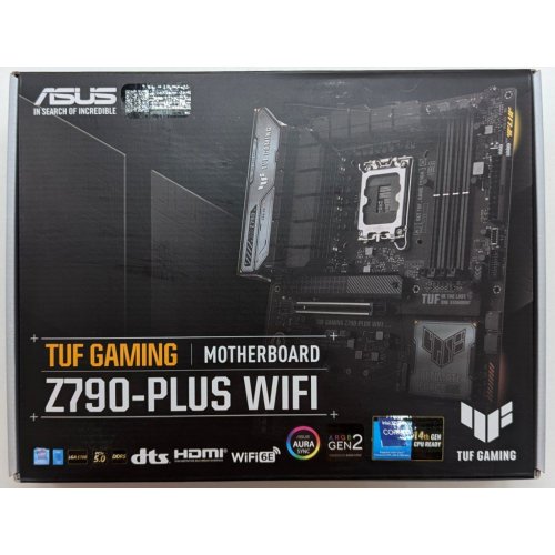 Материнська плата Asus TUF GAMING Z790-PLUS WIFI (s1700, Intel Z790) (Відновлено продавцем, 721148) купити з перевіркою сумісності: огляд, характеристики, ціна у Києві, Львові, Вінниці, Хмельницькому, Івано-Франківську, Україні | інтернет-магазин TELEMART.UA фото