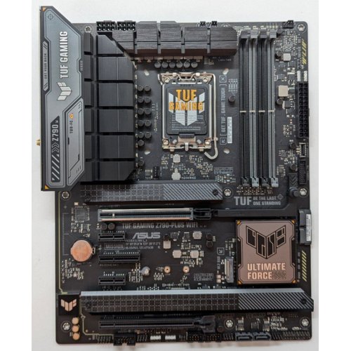 Материнська плата Asus TUF GAMING Z790-PLUS WIFI (s1700, Intel Z790) (Відновлено продавцем, 721148) купити з перевіркою сумісності: огляд, характеристики, ціна у Києві, Львові, Вінниці, Хмельницькому, Івано-Франківську, Україні | інтернет-магазин TELEMART.UA фото