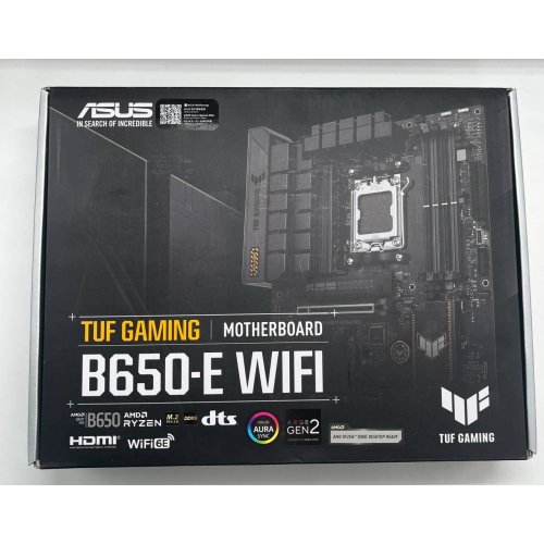 Материнська плата Asus TUF GAMING B650-E WIFI (sAM5, AMD B650) (Відновлено продавцем, 721149) купити з перевіркою сумісності: огляд, характеристики, ціна у Києві, Львові, Вінниці, Хмельницькому, Івано-Франківську, Україні | інтернет-магазин TELEMART.UA фото