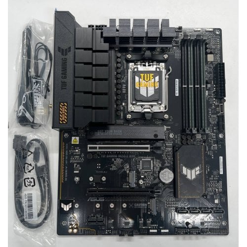 Материнська плата Asus TUF GAMING B650-E WIFI (sAM5, AMD B650) (Відновлено продавцем, 721149) купити з перевіркою сумісності: огляд, характеристики, ціна у Києві, Львові, Вінниці, Хмельницькому, Івано-Франківську, Україні | інтернет-магазин TELEMART.UA фото