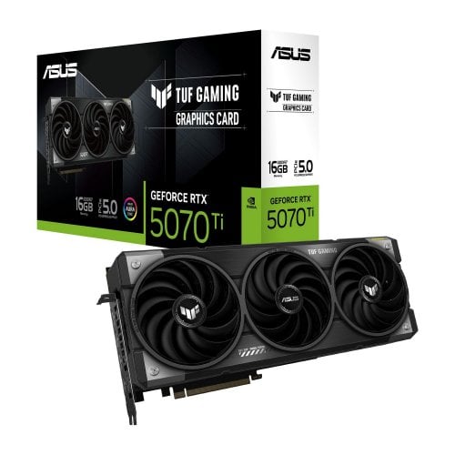 Купить Видеокарта Asus TUF Gaming GeForce RTX 5070 Ti 16384MB (TUF-RTX5070TI-16G-GAMING) с проверкой совместимости: обзор, характеристики, цена в Киеве, Днепре, Одессе, Харькове, Украине | интернет-магазин TELEMART.UA фото