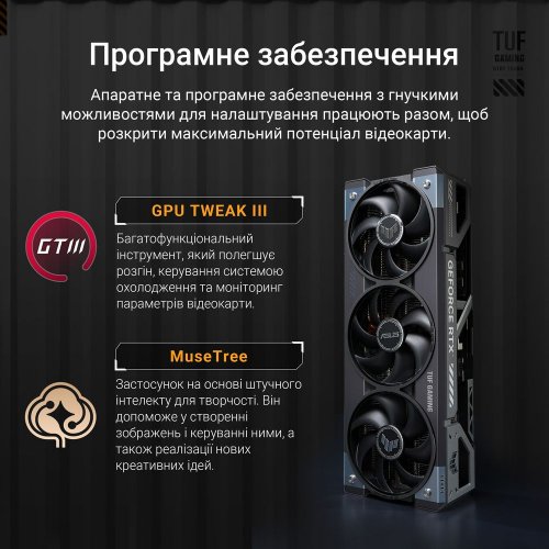 Фото Відеокарта Asus TUF Gaming GeForce RTX 5080 OC 16384MB (TUF-RTX5080-O16G-GAMING)