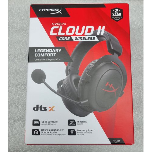 Купить Уценка наушники HyperX Cloud II Core Wireless (6Y2G8AA) Black (Повреждена упаковка, 721180) - цена в Харькове, Киеве, Днепре, Одессе
в интернет-магазине Telemart фото