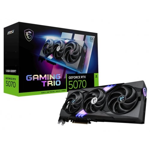 Фото Видеокарта MSI GeForce RTX 5070 GAMING TRIO OC 12288MB (RTX 5070 12G GAMING TRIO OC)