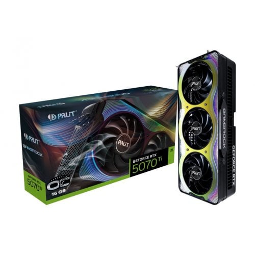 Купить Видеокарта Palit GeForce RTX 5070 Ti GameRock OC 16384MB (NE7507TH19T2-GB2030G) с проверкой совместимости: обзор, характеристики, цена в Киеве, Днепре, Одессе, Харькове, Украине | интернет-магазин TELEMART.UA фото