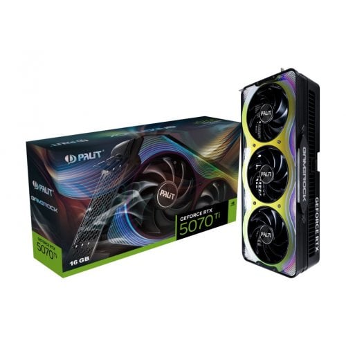 Купить Видеокарта Palit GeForce RTX 5070 Ti GameRock 16384MB (NE7507T019T2-GB2030G) с проверкой совместимости: обзор, характеристики, цена в Киеве, Днепре, Одессе, Харькове, Украине | интернет-магазин TELEMART.UA фото