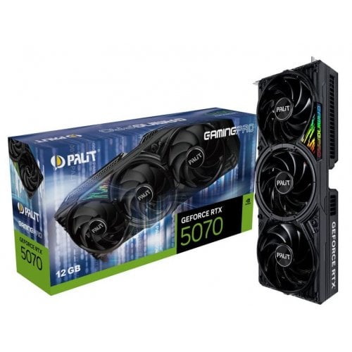 Купить Видеокарта Palit GeForce RTX 5070 GamingPro 12288MB (NE75070019K9-GB2050A) с проверкой совместимости: обзор, характеристики, цена в Киеве, Днепре, Одессе, Харькове, Украине | интернет-магазин TELEMART.UA фото