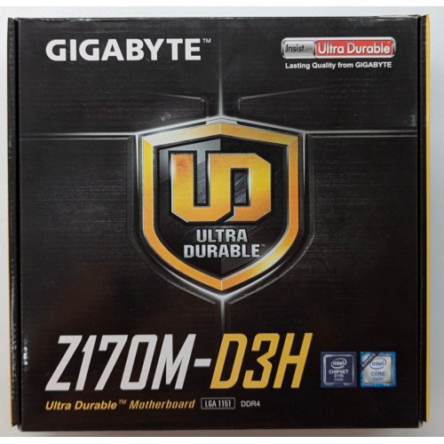 Материнська плата Gigabyte GA-Z170M-D3H (s1151, Intel Z170) (Відновлено продавцем, 721293) купити з перевіркою сумісності: огляд, характеристики, ціна у Києві, Львові, Вінниці, Хмельницькому, Івано-Франківську, Україні | інтернет-магазин TELEMART.UA фото