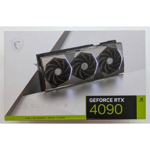 Купить Видеокарта MSI GeForce RTX 4090 SUPRIM X 24576MB (RTX 4090 SUPRIM X 24G) (Восстановлено продавцом, 721338) с проверкой совместимости: обзор, характеристики, цена в Киеве, Днепре, Одессе, Харькове, Украине | интернет-магазин TELEMART.UA фото