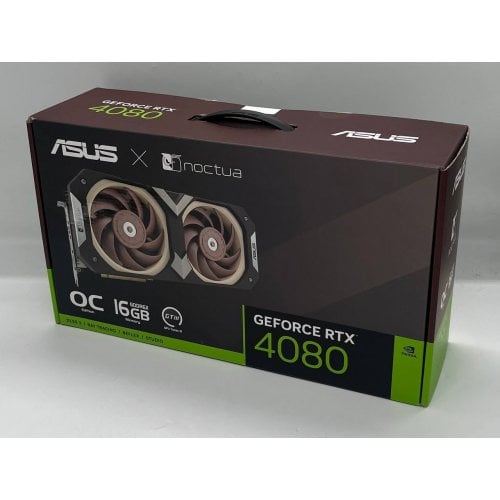 Купить Видеокарта Asus GeForce RTX 4080 Noctua OC 16384MB (RTX4080-O16G-NOCTUA) (Восстановлено продавцом, 721349) с проверкой совместимости: обзор, характеристики, цена в Киеве, Днепре, Одессе, Харькове, Украине | интернет-магазин TELEMART.UA фото