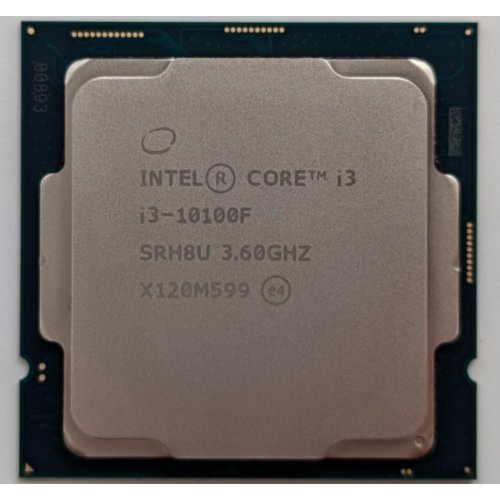 Процесор Intel Core i3-10100F 3.6(4.3)GHz 6MB s1200 Tray (CM8070104291318) (Відновлено продавцем, 721392) купити з перевіркою сумісності: огляд, характеристики, ціна у Києві, Львові, Вінниці, Хмельницькому, Івано-Франківську, Україні | інтернет-магазин TELEMART.UA фото