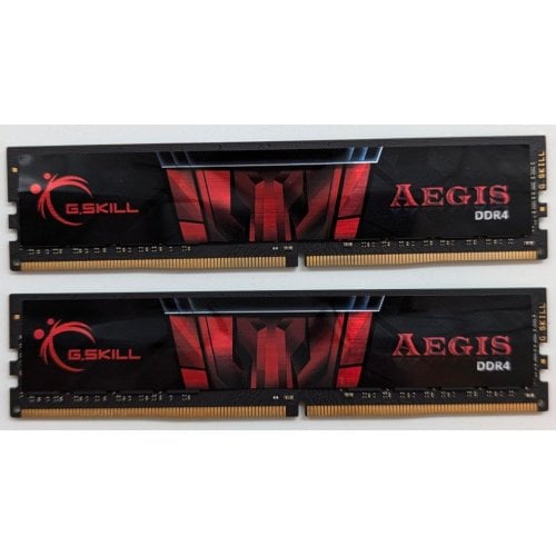 Купить Озу G.Skill DDR4 32GB (2x16GB) 3200Mhz Aegis (F4-3200C16D-32GIS) (Восстановлено продавцом, 721398) с проверкой совместимости: обзор, характеристики, цена в Киеве, Днепре, Одессе, Харькове, Украине | интернет-магазин TELEMART.UA фото