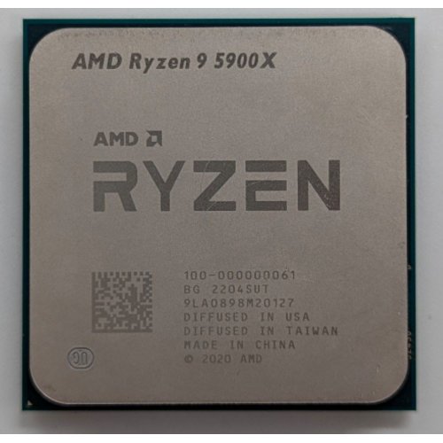 Процесор AMD Ryzen 9 5900X 3.7(4.8)GHz 64MB sAM4 Box (100-100000061WOF) (Відновлено продавцем, 721426) купити з перевіркою сумісності: огляд, характеристики, ціна у Києві, Львові, Вінниці, Хмельницькому, Івано-Франківську, Україні | інтернет-магазин TELEMART.UA фото