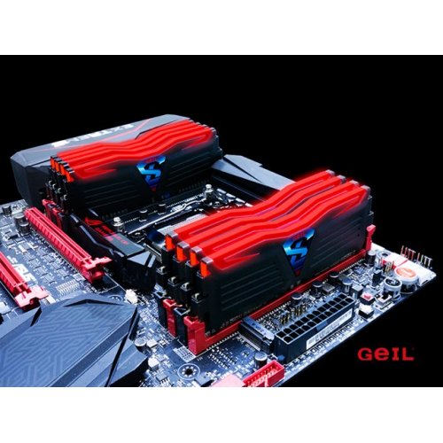 Продати ОЗП Geil DDR4 16GB (4x4GB) 3400Mhz Super Luce Red (GLR416GB3400C16AQC) за Trade-In у інтернет-магазині Телемарт - Київ, Дніпро, Україна фото