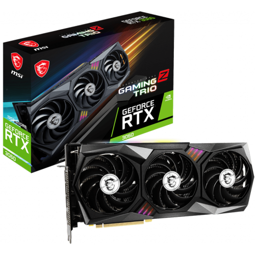 Відеокарта MSI GeForce RTX 3060 GAMING Z TRIO 12288MB (RTX 3060 GAMING Z TRIO 12G) (Відновлено продавцем, 721690) купити з перевіркою сумісності: огляд, характеристики, ціна у Києві, Львові, Вінниці, Хмельницькому, Івано-Франківську, Україні | інтернет-магазин TELEMART.UA фото