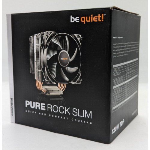 Кулер Be Quiet! Pure Rock SLIM (BK008) (Відновлено продавцем, 721696) купити з перевіркою сумісності: огляд, характеристики, ціна у Києві, Львові, Вінниці, Хмельницькому, Івано-Франківську, Україні | інтернет-магазин TELEMART.UA фото