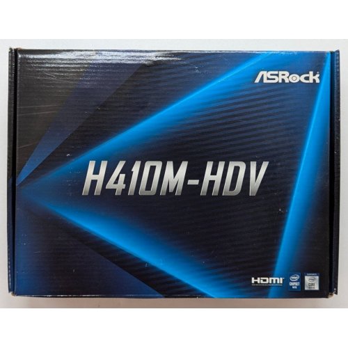 Купить Материнская плата AsRock H410M-HDV (s1200, Intel H410) (Восстановлено продавцом, 721711) с проверкой совместимости: обзор, характеристики, цена в Киеве, Днепре, Одессе, Харькове, Украине | интернет-магазин TELEMART.UA фото