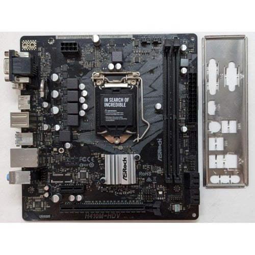 Купить Материнская плата AsRock H410M-HDV (s1200, Intel H410) (Восстановлено продавцом, 721711) с проверкой совместимости: обзор, характеристики, цена в Киеве, Днепре, Одессе, Харькове, Украине | интернет-магазин TELEMART.UA фото