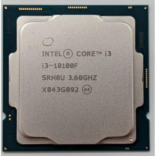 Процесор Intel Core i3-10100F 3.6(4.3)GHz 6MB s1200 Tray (CM8070104291318) (Відновлено продавцем, 721714) купити з перевіркою сумісності: огляд, характеристики, ціна у Києві, Львові, Вінниці, Хмельницькому, Івано-Франківську, Україні | інтернет-магазин TELEMART.UA фото