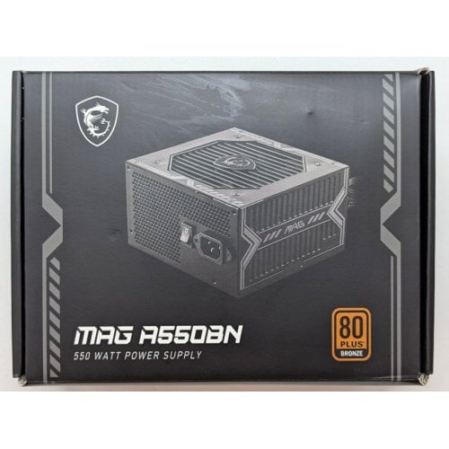 Купить Блок питания MSI MAG 550W (A550BN) (Восстановлено продавцом, 721725) с проверкой совместимости: обзор, характеристики, цена в Киеве, Днепре, Одессе, Харькове, Украине | интернет-магазин TELEMART.UA фото