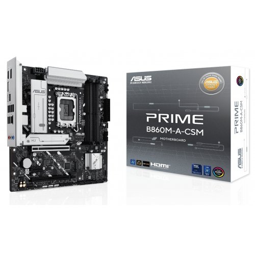 Купить Материнская плата Asus PRIME B860M-A-CSM (s1851, Intel B860) с проверкой совместимости: обзор, характеристики, цена в Киеве, Днепре, Одессе, Харькове, Украине | интернет-магазин TELEMART.UA фото