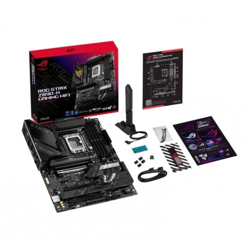 Купить Материнская плата Asus ROG STRIX Z890-H GAMING WIFI (s1851, Intel Z890) с проверкой совместимости: обзор, характеристики, цена в Киеве, Днепре, Одессе, Харькове, Украине | интернет-магазин TELEMART.UA фото