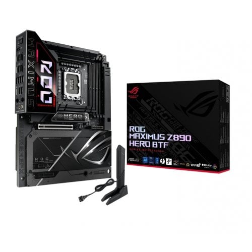 Купить Материнская плата Asus ROG MAXIMUS Z890 HERO BTF (s1851, Intel Z890) с проверкой совместимости: обзор, характеристики, цена в Киеве, Днепре, Одессе, Харькове, Украине | интернет-магазин TELEMART.UA фото