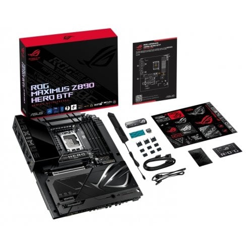 Купить Материнская плата Asus ROG MAXIMUS Z890 HERO BTF (s1851, Intel Z890) с проверкой совместимости: обзор, характеристики, цена в Киеве, Днепре, Одессе, Харькове, Украине | интернет-магазин TELEMART.UA фото