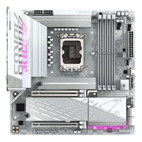 Купить Материнская плата Gigabyte B860M AORUS ELITE WIFI6E ICE (s1851, Intel B860) с проверкой совместимости: обзор, характеристики, цена в Киеве, Днепре, Одессе, Харькове, Украине | интернет-магазин TELEMART.UA фото