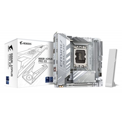 Купить Материнская плата Gigabyte B860I AORUS PRO ICE (s1851, Intel B860) с проверкой совместимости: обзор, характеристики, цена в Киеве, Днепре, Одессе, Харькове, Украине | интернет-магазин TELEMART.UA фото