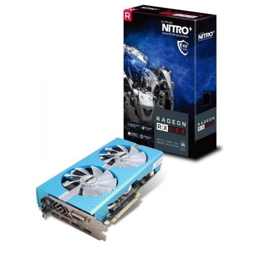 Відеокарта Sapphire Radeon RX 580 NITRO+ Special Edition 8192MB (11265-21-20G) (Відновлено продавцем, 721816) купити з перевіркою сумісності: огляд, характеристики, ціна у Києві, Львові, Вінниці, Хмельницькому, Івано-Франківську, Україні | інтернет-магазин TELEMART.UA фото