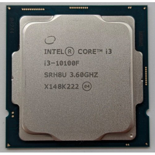 Процесор Intel Core i3-10100F 3.6(4.3)GHz 6MB s1200 Tray (CM8070104291318) (Відновлено продавцем, 721842) купити з перевіркою сумісності: огляд, характеристики, ціна у Києві, Львові, Вінниці, Хмельницькому, Івано-Франківську, Україні | інтернет-магазин TELEMART.UA фото