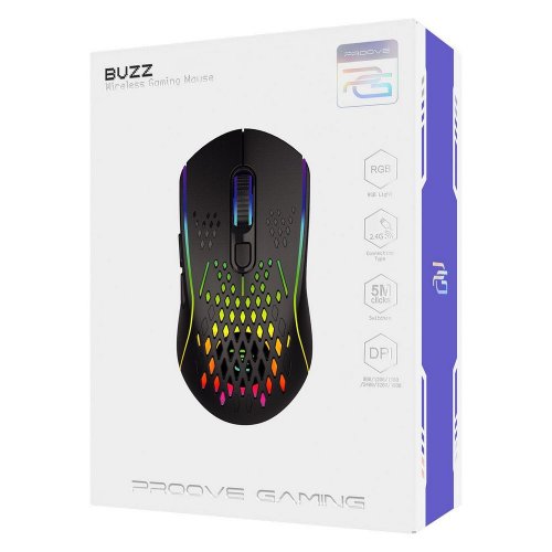 Купить Мышка Proove Gaming Buzz (WMBU00022401) Black - цена в Харькове, Киеве, Днепре, Одессе
в интернет-магазине Telemart фото