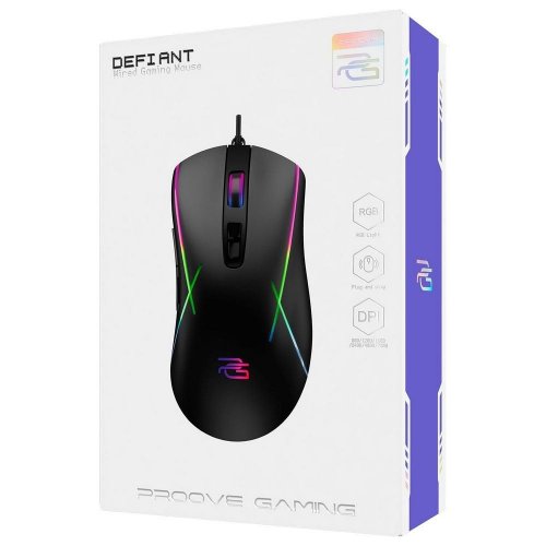 Купить Мышка Proove Gaming Defiant (CMDE00000102) Black - цена в Харькове, Киеве, Днепре, Одессе
в интернет-магазине Telemart фото