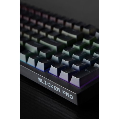 Купити Клавіатура Proove Gaming Slicker Outemu Red (WKSL00022401) Black - ціна в Києві, Львові, Вінниці, Хмельницькому, Франківську, Україні | інтернет-магазин TELEMART.UA фото