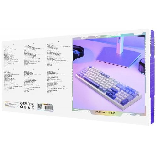 Купить Клавиатура Proove Gaming Slicker Outemu Red (WKSL00022402) White - цена в Харькове, Киеве, Днепре, Одессе
в интернет-магазине Telemart фото