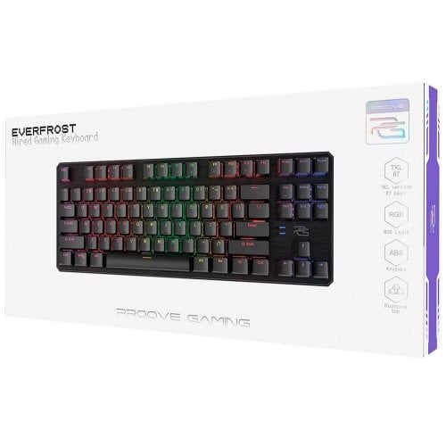 Купить Клавиатура Proove Gaming Everfrost Outemu Red (CKEV00000401) Black - цена в Харькове, Киеве, Днепре, Одессе
в интернет-магазине Telemart фото