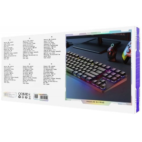 Купить Клавиатура Proove Gaming Everfrost Outemu Red (CKEV00000401) Black - цена в Харькове, Киеве, Днепре, Одессе
в интернет-магазине Telemart фото