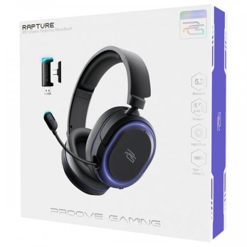 Навушники Proove Gaming Rapture (GHRP00010001) Black купити в Україні: Київ, Львів, Хмельницький, Тернопіль | Низька ціна, відгуки, характеристики від TELEMART фото