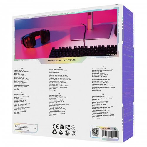 Навушники Proove Gaming Bliss Pro (GHBLP0010001) Black купити в Україні: Київ, Львів, Хмельницький, Тернопіль | Низька ціна, відгуки, характеристики від TELEMART фото