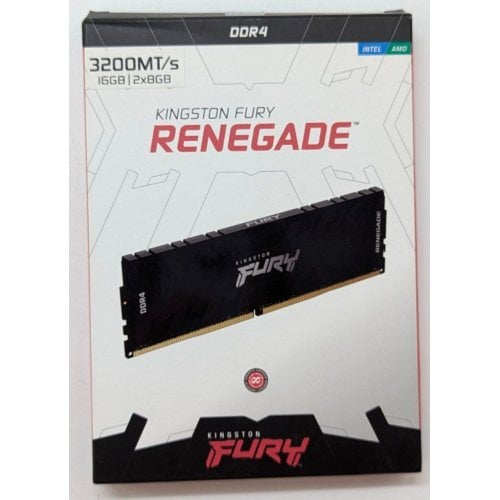 Купить Озу Kingston DDR4 16GB (2x8GB) 3200Mhz FURY Renegade Black (KF432C16RBK2/16) (Восстановлено продавцом, 722001) с проверкой совместимости: обзор, характеристики, цена в Киеве, Днепре, Одессе, Харькове, Украине | интернет-магазин TELEMART.UA фото