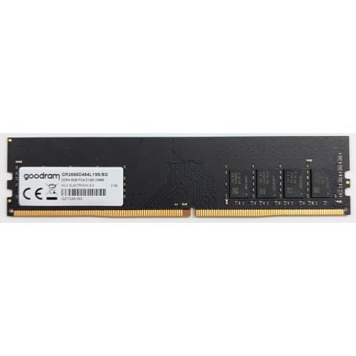 Купить Озу GoodRAM DDR4 8GB 2666Mhz (GR2666D464L19S/8G) (Восстановлено продавцом, 722058) с проверкой совместимости: обзор, характеристики, цена в Киеве, Днепре, Одессе, Харькове, Украине | интернет-магазин TELEMART.UA фото