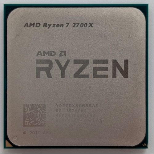 Процесор AMD Ryzen 7 2700X 3.7(4.3)GHz 16MB sAM4 Tray (YD270XBGAFMPK) (Відновлено продавцем, 722406) купити з перевіркою сумісності: огляд, характеристики, ціна у Києві, Львові, Вінниці, Хмельницькому, Івано-Франківську, Україні | інтернет-магазин TELEMART.UA фото